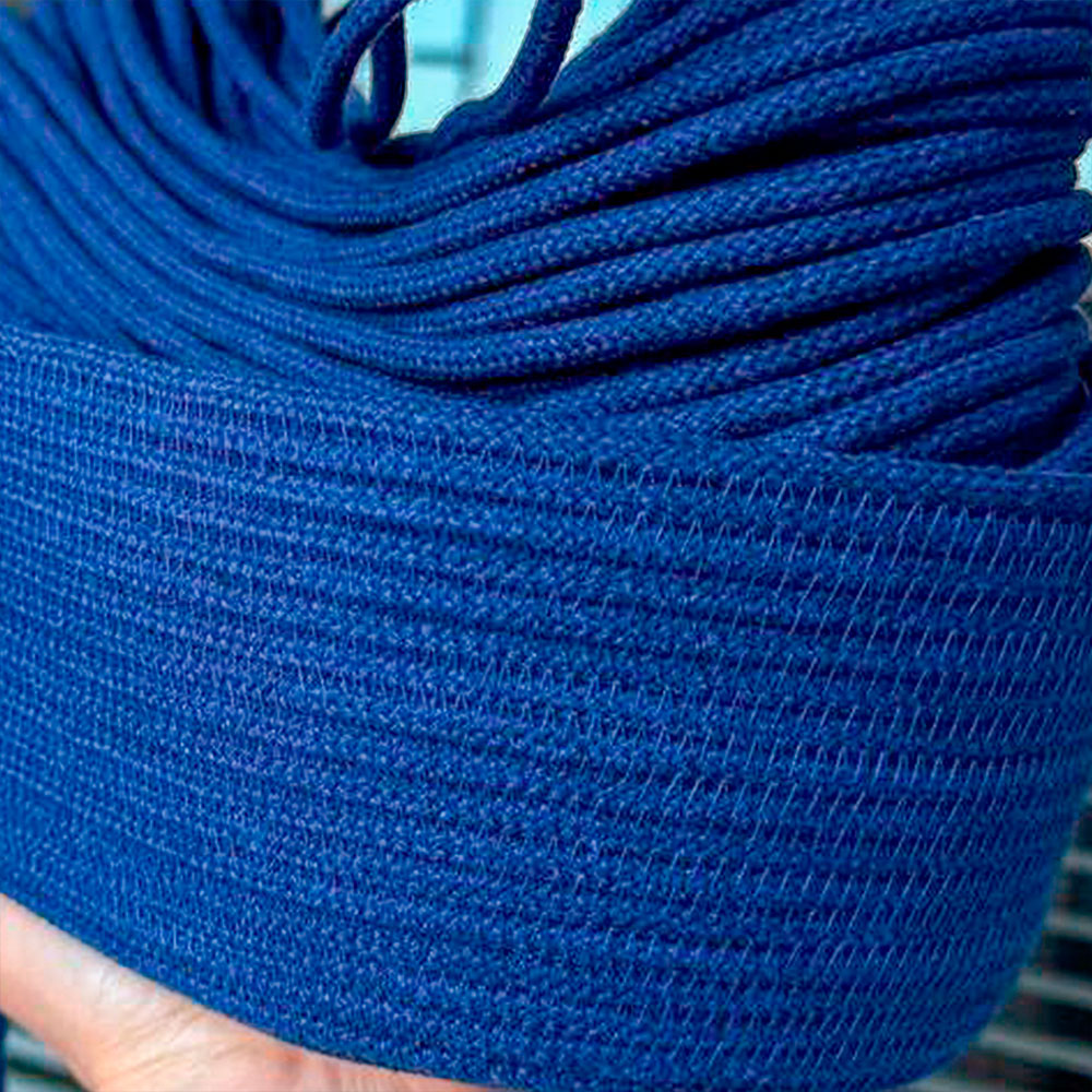 Cotton Cord 5 mm, 50 meters. BLUE color