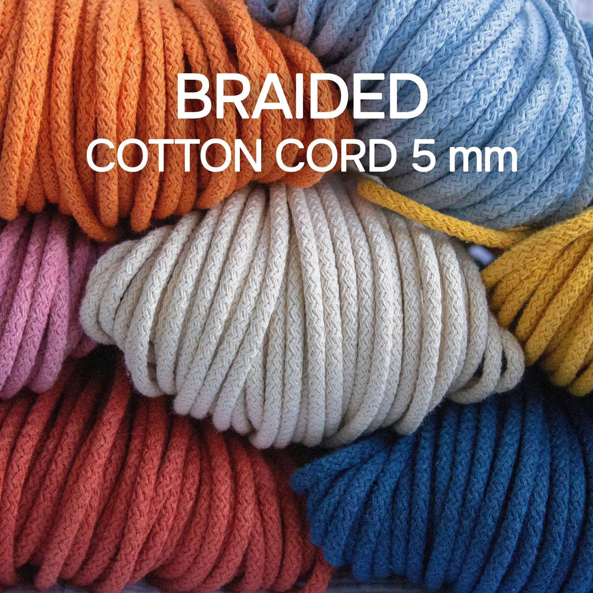 Braided Cotton Cord 5.5 mm