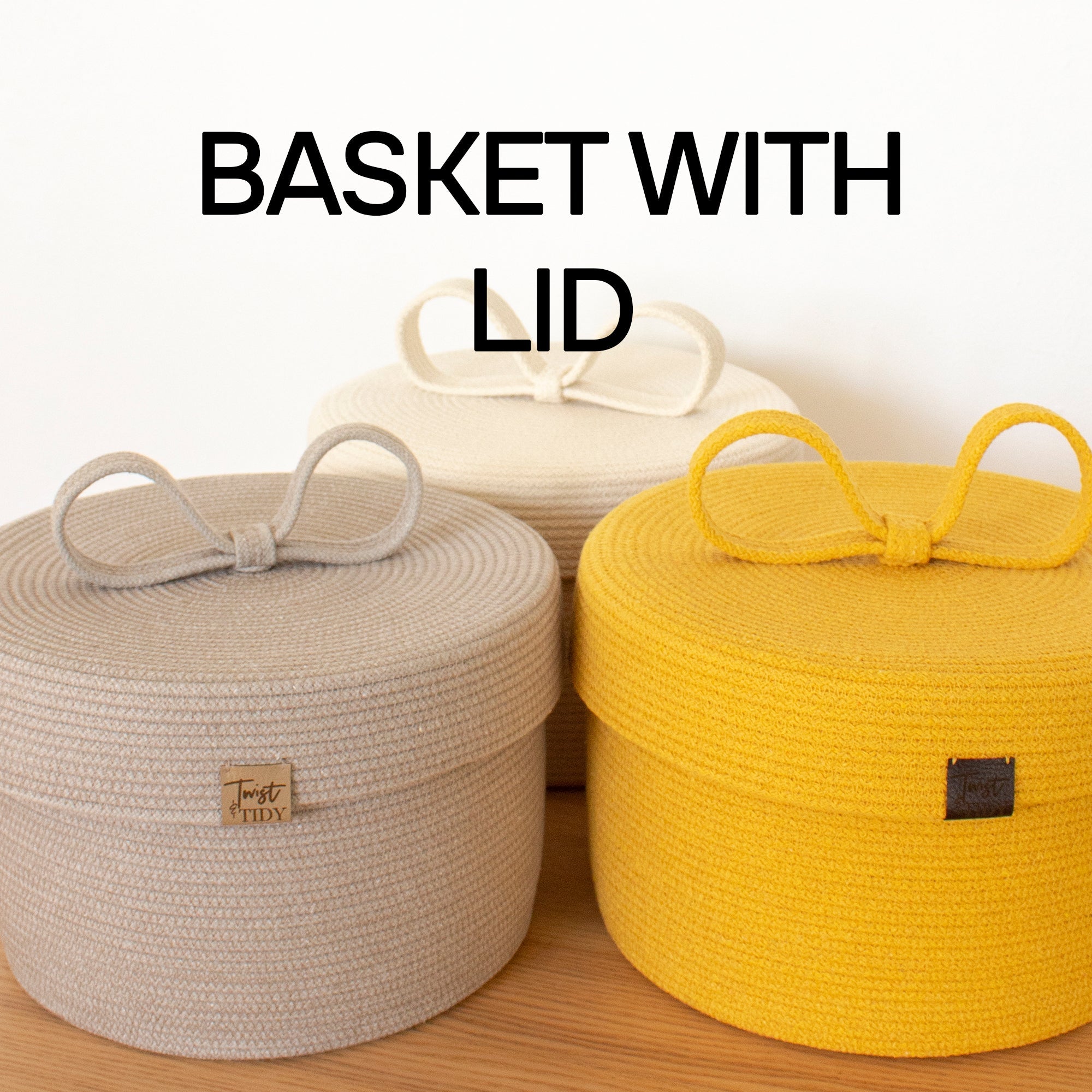 Storage Baskets With Lid