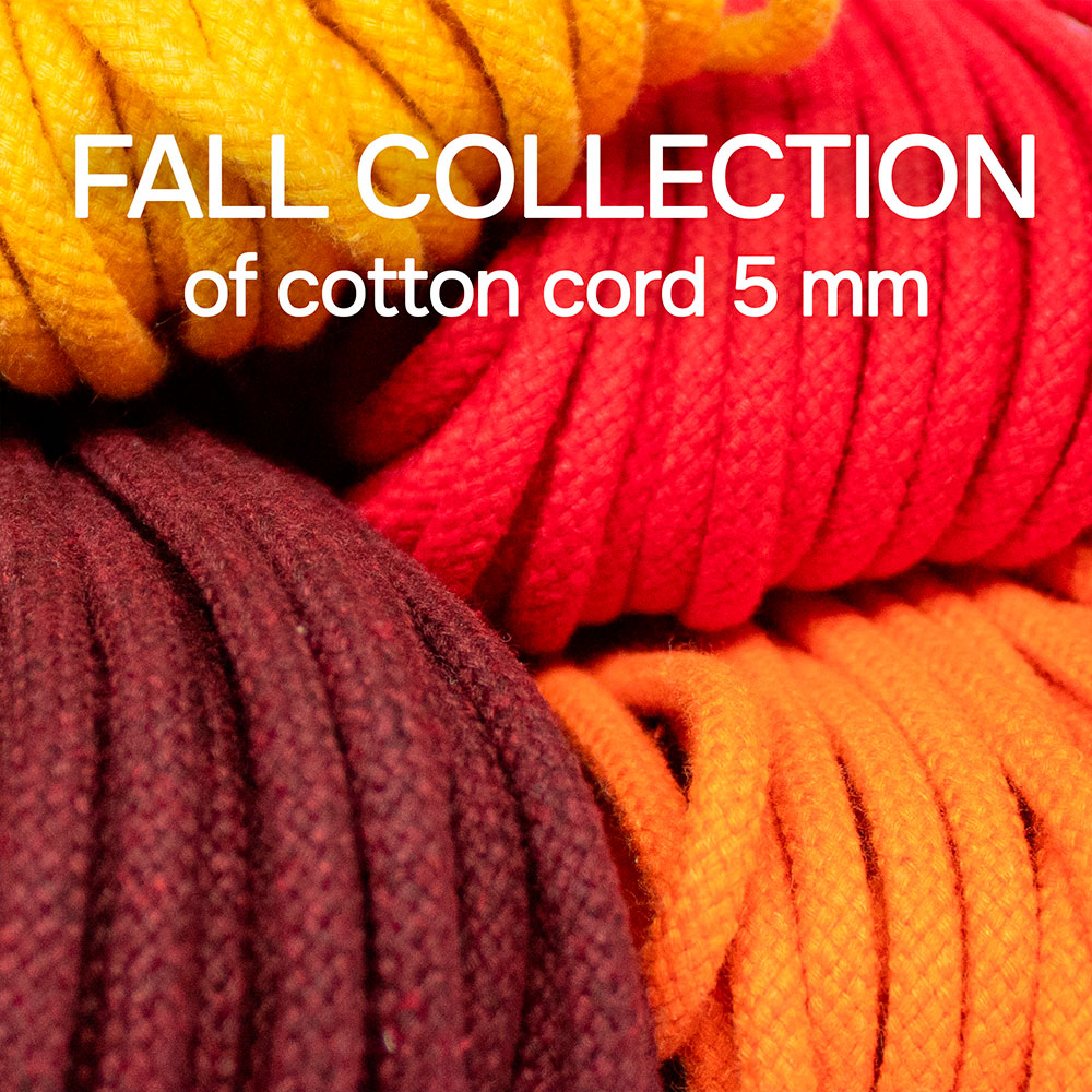 Fall Collection of Cotton Cords 5 mm