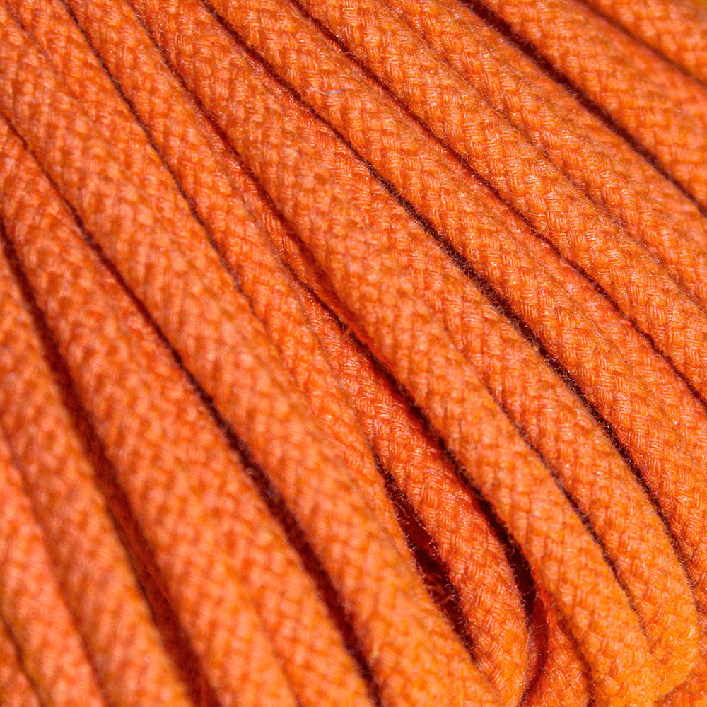 Cotton Cord 5 mm, 50 meters. ORANGE color