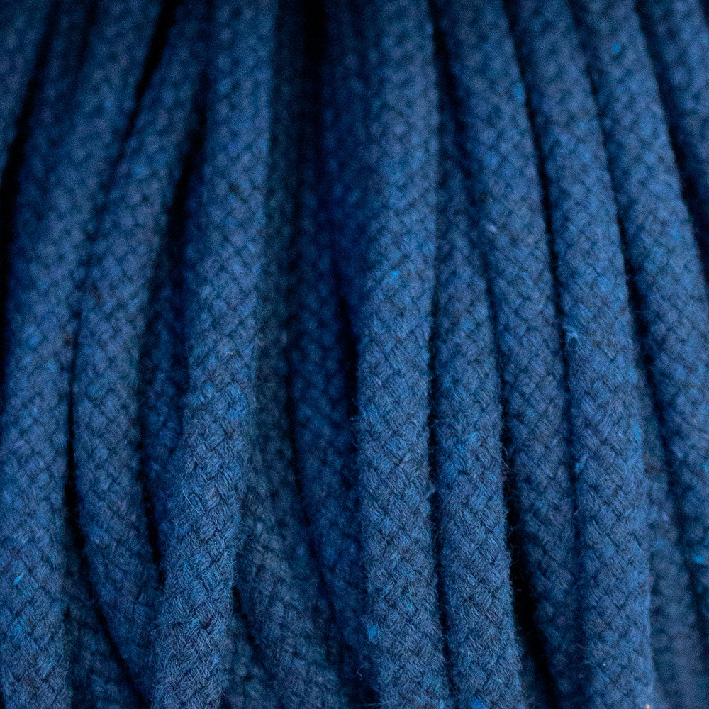 Cotton Cord 5 mm, 50 meters. BLUE color